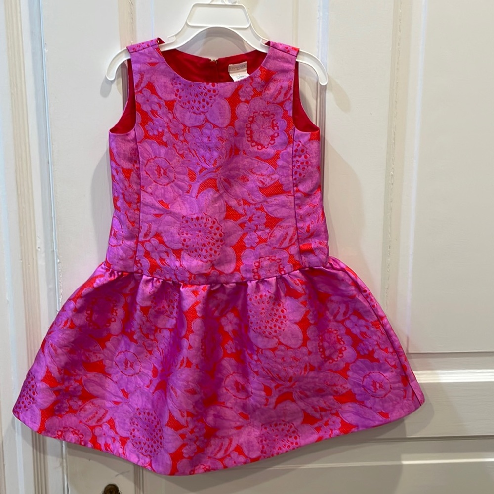 EUC Crewcuts floral party dress sz 4